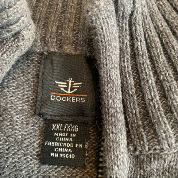 Dockers pull over sweater zipper neck - Picture 9 of 12
